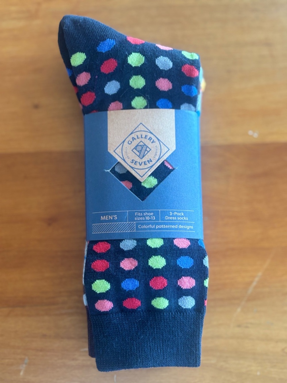 NWT Gallery 7 Men's 3 pack  Blacks and greys and Socks - Multicolor for sz 10-13